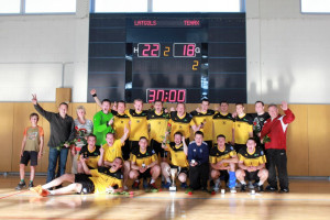 Handbola čempionātā pirmo reizi triumfē "Latgols"