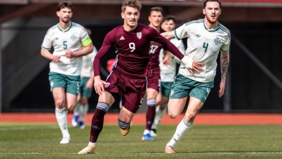 Latvijas U21 futbolisti izvirzās vadībā, bet nenotur pārsvaru EČ kvalifikācijas mačā