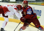 Krievija smagā spēlē uzvar dāņus, norvēģi pārsteidz Šveici