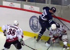 Video: KHL nedēļas labākajos spēka paņēmienos cietis arī Pujacs