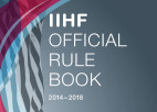 IIHF oficiālie hokeja noteikumi 2014-2018 (angļu val.)