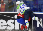 IIHF par asu spēka paņēmienu diskvalificē Slovēnijas uzbrucēju Saboliču