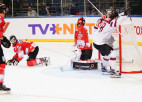 Video: Latvijas hokeja izlase ar 8:1 uzvar Austriju
