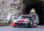 Montekarlo WRC rallija treniņos ātrākais Ožjē (+video)