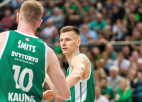 Šmitam 10+6 "Žalgira" uzvarā Lietuvas līgas pirmajā finālspēlē