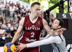 Latvija ātri pārņem iniciatīvu un otro reizi tiek pie medaļām 3x3 PK