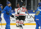 Latvijas U18 ceturtdaļfināla pretiniece Kanāda iemet 11 vārtus kazahiem