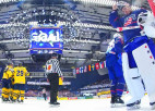 Vaļīgā hokejā favorīšu duelī Zviedrija soda amerikāņus par kļūdām