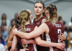 Latvijas volejbolistes trīs setos kapitulē Sudraba līgas favorītēm ungārietēm