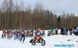 Foto: Latvijas čempionāta skijoringā un ziemas motokrosā 1.posms