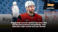 NHL piezīmes: Balinskis apsteidz pagājušo sezonu, Ābolu nesauc uz Filadelfiju