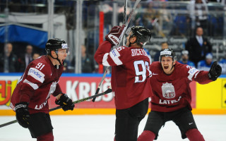 Foto: PČ: Latvija - Kazahstāna 2:1