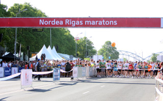 Foto: Rīgas maratonā ātrākie ārzemnieki