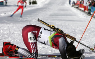 Foto: Latvija pirms četriem gadiem Turīnā. Biatlons