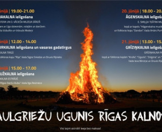 Saulgriežu ugunis Rīgas kalnos