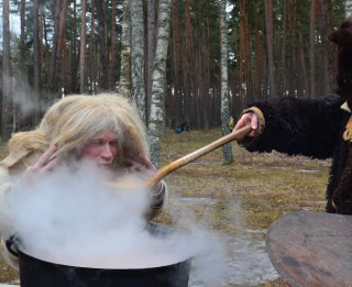 Meteņa svinības Latvijas Etnogrāfiskajā brīvdabas muzejā