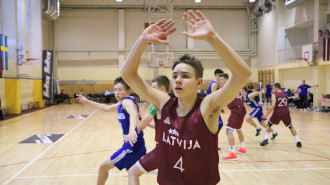 Foto: Baltijas jūras kausa izcīņā arī Latvijas U16 puiši Somijai zaudē pagarinājumā