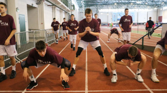 Foto: Baltijas jūras kausa izcīņā Latvijas U16 puiši izcīna uzvaru pār Zviedriju