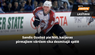 Ar kuru metienu Latvijas hokejisti guvuši savus pirmos vārtus NHL?