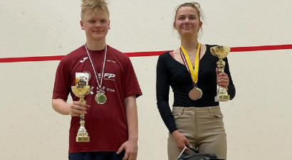Baltijas junioru čempionātā skvošā uzvar Strods un Ulmane