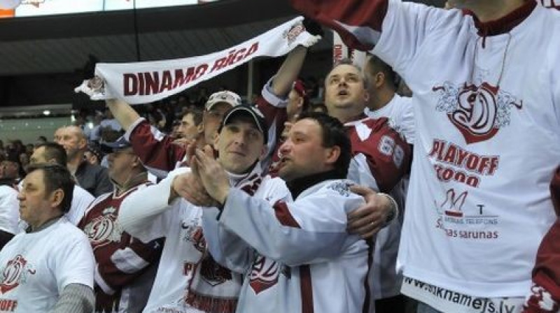 Rīgas "Dinamo" līdzjutēji
Foto: Romualds Vambuts, Sportacentrs.com