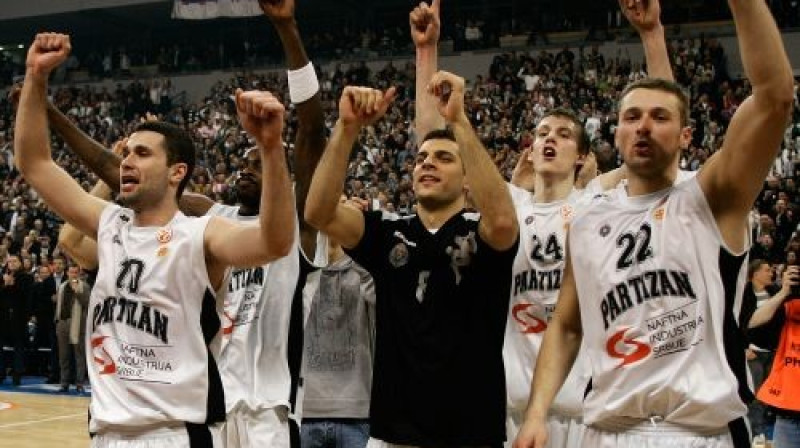 "Partizan" priecājās
Foto: AP