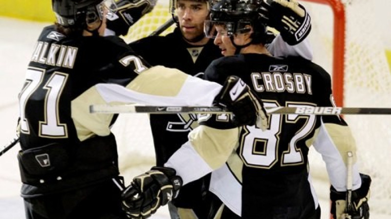 Pitsburgas "Penguins" hokejisti
Foto: AP