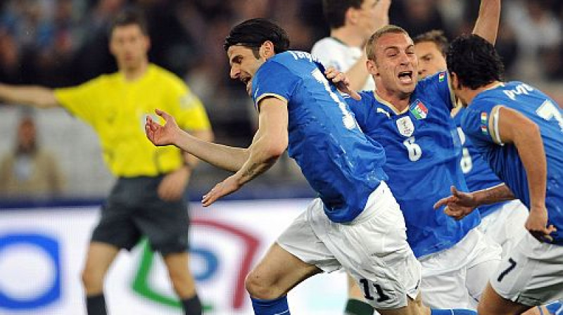 Itālijas izlases spēlētāji
Foto: AFP