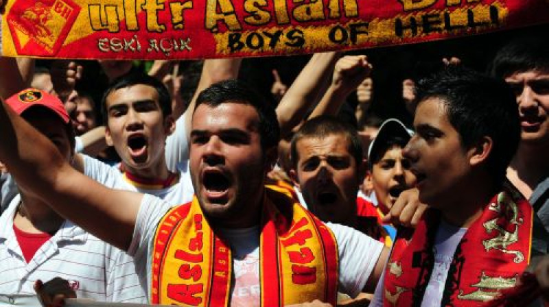 "Galatasaray" fani brauks uz Igauniju
Foto: AFP