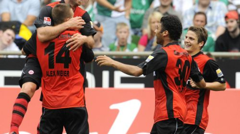"Eintracht" priecājas
Foto: AFP