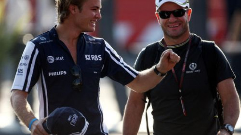 Niko Rosbergs un Rubens Barikello
Foto: PA Wire