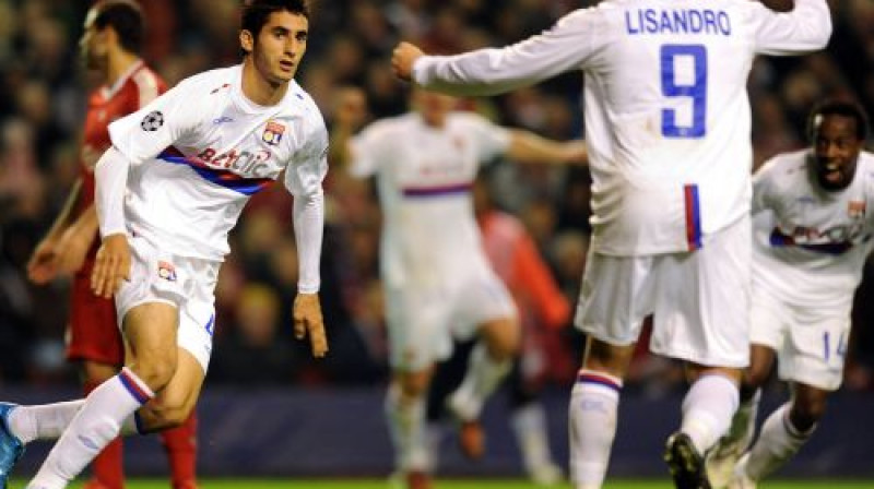 "Lyon" futbolisti var līksmot
Foto: AFP/Scanpix