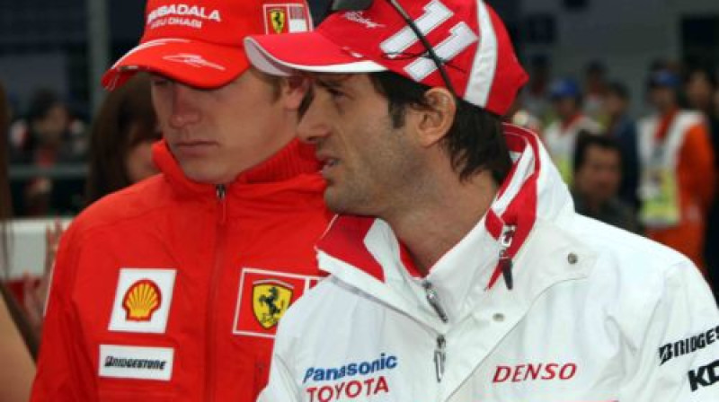 Iespējams, ka nākamgad Kimi Raikonens un Jarno Trulli būs jau komandas biedri
Foto: Digitale/Scanpix