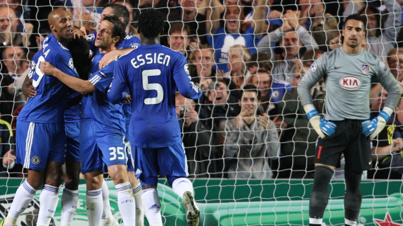 "Chelsea" atzīmē vārtu guvumu
Foto: AP/Scanpix