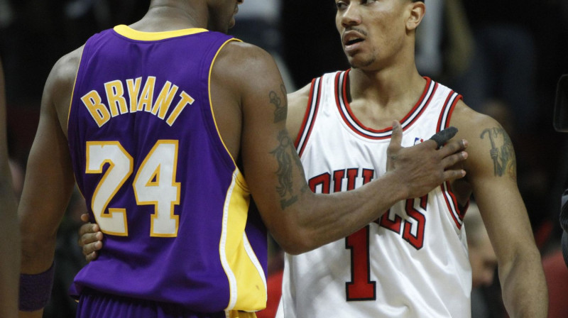 Kobe Braients un Deriks Rouzs
Foto: AP/Scanpix