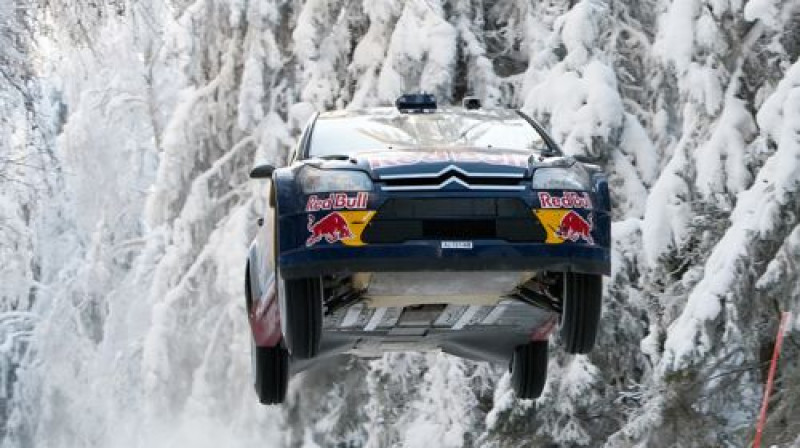 Kimi Raikonens vēl pie "Citroen C4 WRC" automašīnas stūres
Foto: www.ewrc.cz