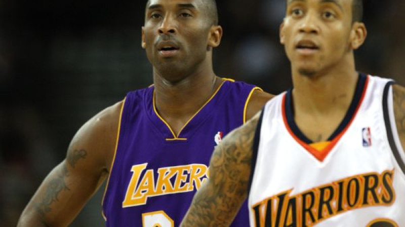 Kobe Braientam un Monta Elisam šonakt cīņas izbraukumos. 
Foto: AFP/Scanpix