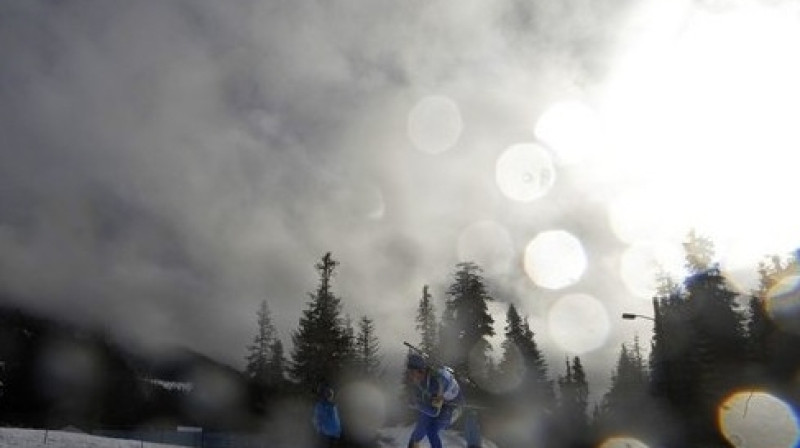 Ainava 10km sprinta sacensībās. Foto: Scanpix Sweden