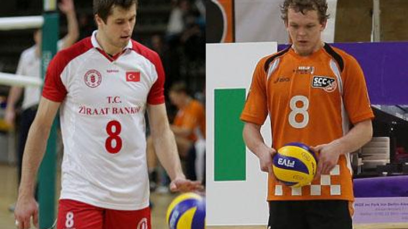 Gundars Celitāns un Jānis Šmēdiņš
Foto: www.scc-volleyball.de