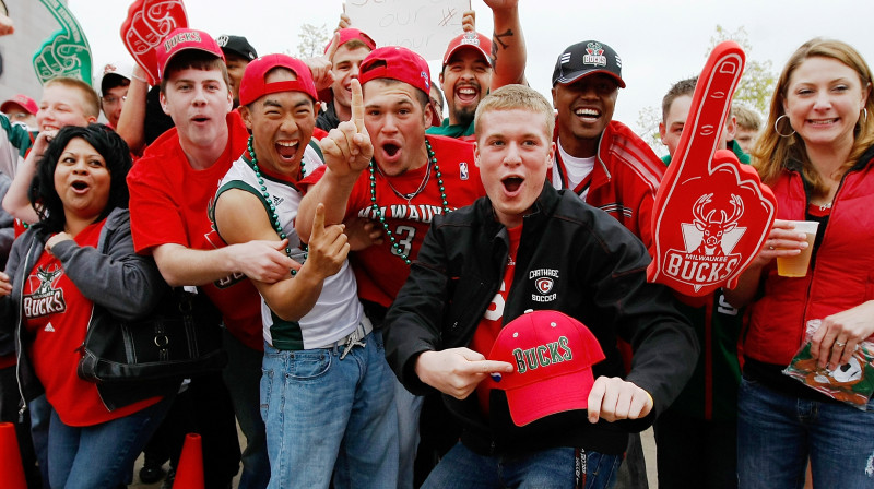 Milvoki ''Bucks'' fani var priecāties - kluba vadība cenšas darīt visu, lai komanda sasniegtu augstākos rezultātus. Foto: AFP/Scanpix.