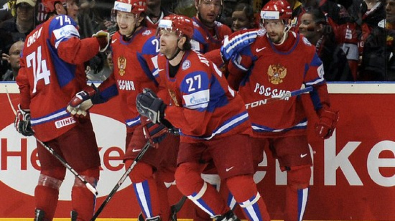 Krievijas izlases hokejisti
Foto: Scanpix Sweden/Scanpix