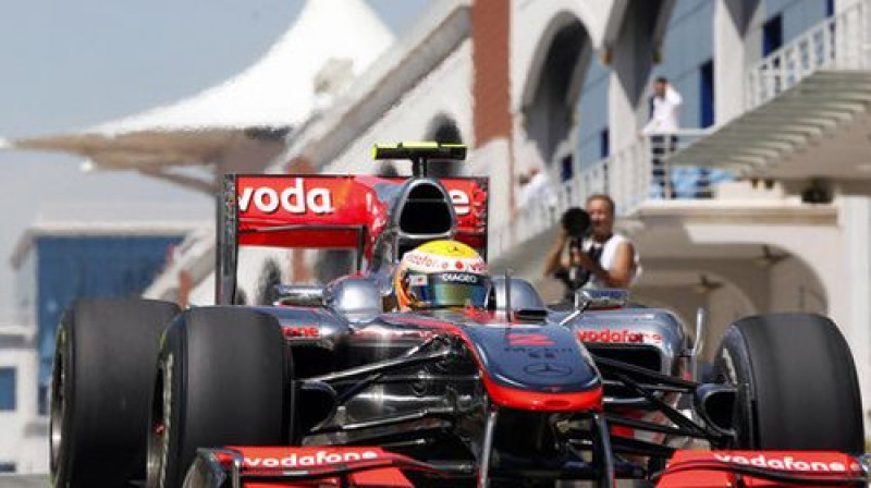 "McLaren" pilots Lūiss Hamiltons Turcijas trasē
Foto: AP/Scanpix