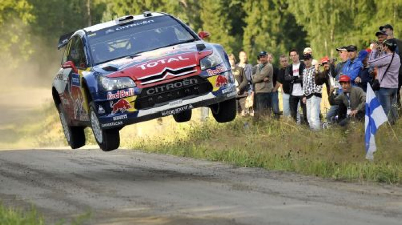 Sebastiens Lēbs pagājušā gada Somijas WRC rallijā
Foto: Scanpix Sweden