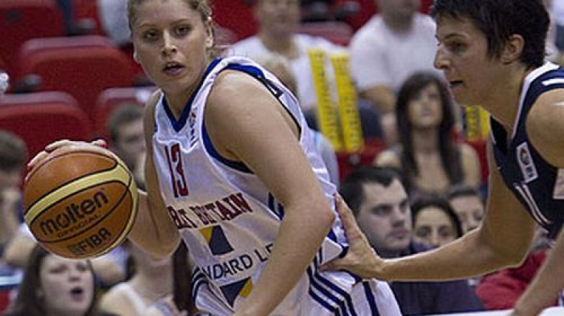 Lielbritānijas izlases spēlētāja Johanna Līdhana
Foto: FIBA Europe