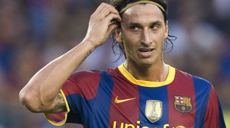 Zlatans Ibrahimovičs vēl ''Barcelona'' sastāvā
Foto: AP/Scanpix