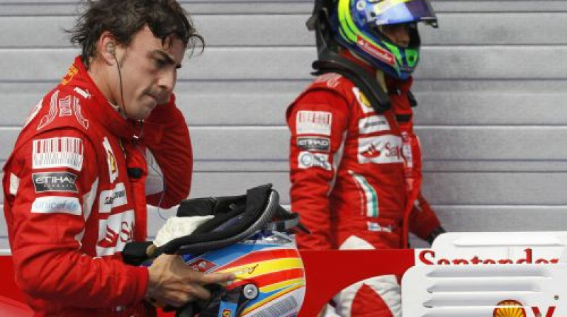 Fernando Alonso un Felipe Masa rīt uzzinās FIA lēmumu
Foto: AP/Scanpix