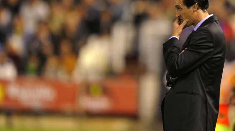 "Valencia" talantīgajam trenerim Unajam Emerī būs par ko padomāt
Foto: AFP/ Scanpix