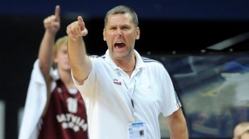 Latvijas U19 valstsvienības galvenais treneris Ziedonis Jansons
Foto: Romāns Kokšarovs, Sporta Avīze/f64