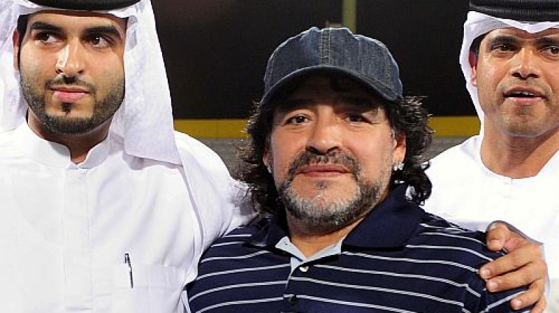 Djēgo Maradona turpmākos divus gadus saņems arābu miljonus
Foto: AFP/Scanpix