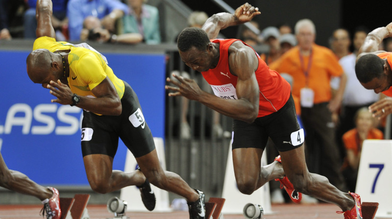 Asafa Pauels un Useins Bolts
Foto: AP/Scanpix